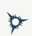 Icône d'un soleil stylisé bleu foncé